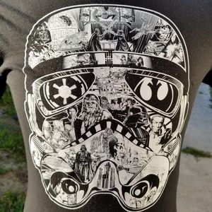 Star Wars Stormtrooper Face Mens T-shirt sz Medium